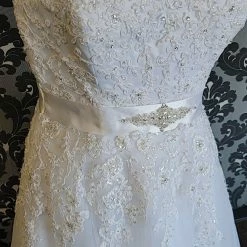 Something Blue Jasmine Women's Wedding Dress Lace/Tulle Ivory Size 16 Strapless WEDDING DRESSES