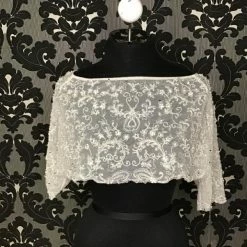 Something Blue NEW ARRIVALS Davids Bridal CMB518 Jackets Beaded Ivory & Silver Size 12 Jacket ACCESSORIES