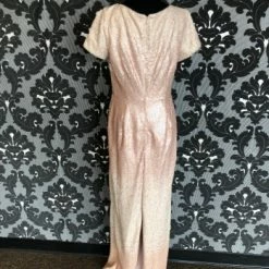 Something Blue FORMAL/MOTHER'S DRESSES Adrianna Papell Women's Formal Sequin Blush Size 8 Floor Length