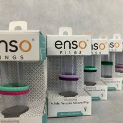 Something Blue Enso Double Band Silicone Ring