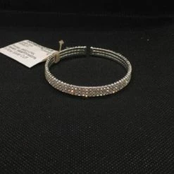 Something Blue Wedding Premier B8001-CRS Jewelry Metal/Rhinestone Silver Bracelet JEWELRY