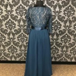 Something Blue FORMAL/MOTHER'S DRESSES Da Vinci Women's Formal Lace Navy Size 16 FORMAL DRESSES