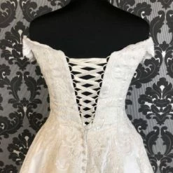 Something Blue Allure Bridal Disney" Princess Belle" Size 14 Ivory Off The Shoulder Ballgown WEDDING DRESSES 13 Something Blue Allure Bridal Disney