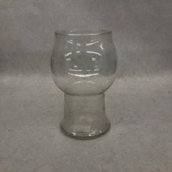 Something Blue Holiday Time Candle Holder Glass Clear Size 7.5" CANDLES DECOR