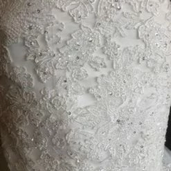 Something Blue Maggie Sottero Wedding Dress Lace/Tulle Ivory Size 10 Strapless WEDDING DRESSES