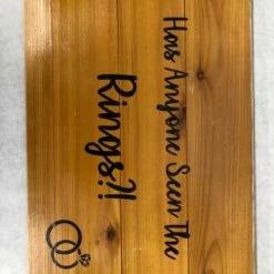 Something Blue Sign Wood/Vinyl Light Stain Size 16.5"x10.5" SIGNS