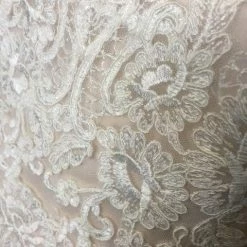 Size 8 Ivory/Champagne Lace Mori Lee Sleeveless Mermaid Sweetheart WEDDING DRESSES