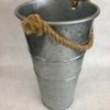 Something Blue Bucket Galvanized Silver Size 14"x8" CONTAINER