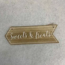 Something Blue DECOR Sign Wood Ivory/Tan Size 10.5"x3.5" SIGNS