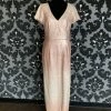 Something Blue FORMAL/MOTHER'S DRESSES Adrianna Papell Women's Formal Sequin Blush Size 8 Floor Length