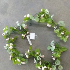 Something Blue DECOR Ashland Garland Greenery Blush/White/Green Size 6ft GARLAND