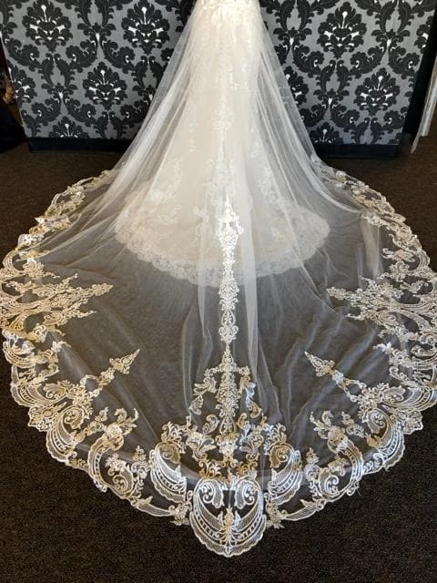 Something Blue WEDDING DRESSES Kenneth Winston KOURTNEY 1775 Women's Wedding Dress Lace Ivory/Champagne 7 Something Blue WEDDING DRESSES Kenneth Winston KOURTNEY 1775 Women's Wedding Dress Lace Ivory/Champagne