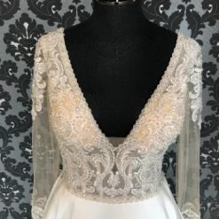 Something Blue Allure Bridal 9614 Women's Wedding Dress Satin/Beaded Ivory WEDDING DRESSES