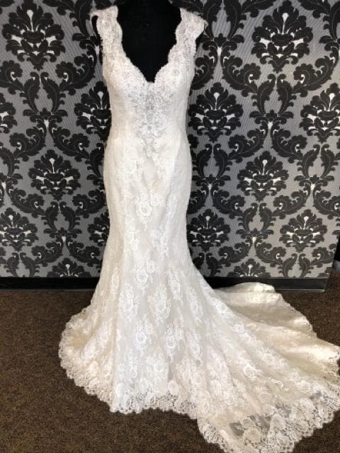 Something Blue Kenneth Winston KANDACE 1621 Women's Wedding Dress Lace Ivory Size 12 3 Something Blue Kenneth Winston KANDACE 1621 Women's Wedding Dress Lace Ivory Size 12