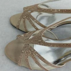 Something Blue Heels Size 8 Bling Champagne NEW ARRIVALS