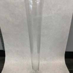 Something Blue Vase Glass Clear Size 23.5" Pilsner VASES (Local Pickup Only) DECOR