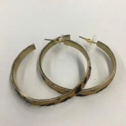 Something Blue Wedding Panache Cheetah Hoop Earrings JEWELRY