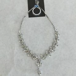 Something Blue Necklace Size Rhinestone Silver Necklace ACCESSORIES NEW ARRIVALS