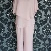 Something Blue FORMAL/MOTHER'S DRESSES Draper's & Damon's Women's Formal Pantsuit Chiffon Mauve Size L