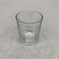 Something Blue Votive Holder Glass Clear Size 2.25" CANDLES