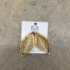 Something Blue Wedding B&B Earrings Wood XL