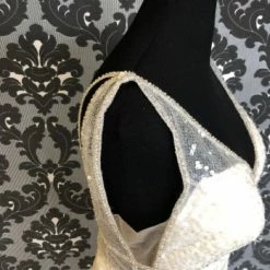 Something Blue Allure Bridal Disney "Ariel" Size 14 Ivory Sequin Fit & Flare 11 Something Blue Allure Bridal Disney