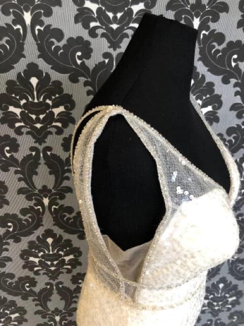 Something Blue Allure Bridal Disney "Ariel" Size 14 Ivory Sequin Fit & Flare 6 Something Blue Allure Bridal Disney "Ariel" Size 14 Ivory Sequin Fit & Flare