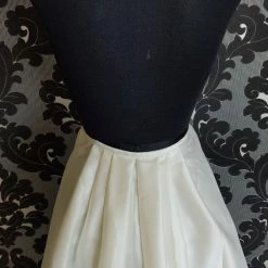 Something Blue WEDDING DRESSES Ashley & Justin 10916T Skirt Size 4 Satin Ivory DETACHABLE TRAIN