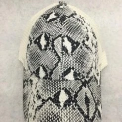 Something Blue Wedding THE PARLOUR Glittery Ponytail Trucker Cap Snakeskin