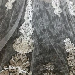 Something Blue Martina Liana 1012 Beaded Lace Ivory/Nude AS IS LOOSE BEADS/ BUTTONS