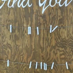 Something Blue PICK UP ONLY "Find Your Seat" Sign Size 4'x3' Plywood White/Brown SIGNS DECOR