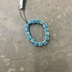 Something Blue Wedding Beaded Bracelet Clay JEWELRY