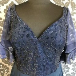 Something Blue Stacey's Size 18 Navy Chiffon And Rhinestone Formal FORMAL/MOTHER'S DRESSES