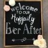 Something Blue DECOR Sign Chalkboard Black/Gold Size 21"x25" SIGNS