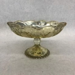 Something Blue Quick Candles Vase Mercury Glass Champagne Size 4.25"x7.5"x5.5" Bowl VASES