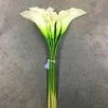 Something Blue Wedding DECOR Lily True Touch Ivory/Green 6ct