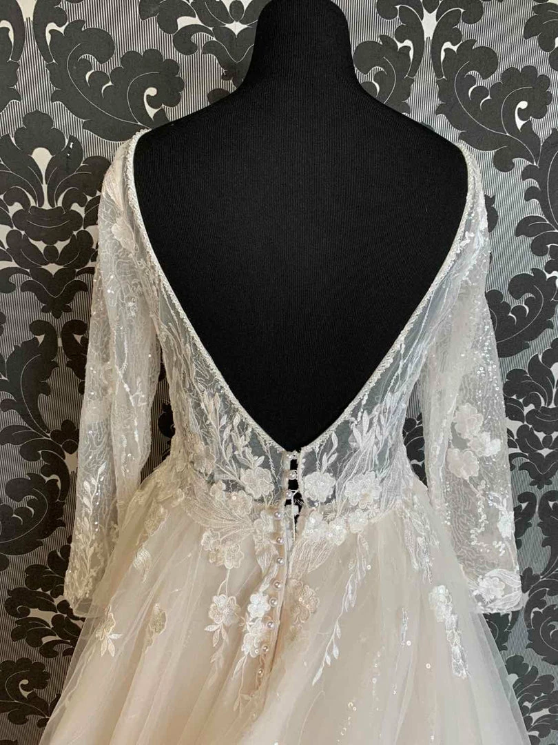 Something Blue Madison James MJ617 Ivory Tulle And Sequin Lace Ballgown With Long Sleeves WEDDING DRESSES 7 Something Blue Madison James MJ617 Ivory Tulle And Sequin Lace Ballgown With Long Sleeves WEDDING DRESSES