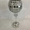 Something Blue Goblet Size 11.5" Glass Silver CANDLES DECOR