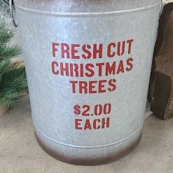 Something Blue Wedding THE PARLOUR Audrey's Christmas Large Metal Bucket