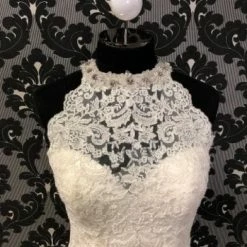 Something Blue Kenneth Winston KYLIE 1580 Women's Wedding Dress Lace Ivory Size 10