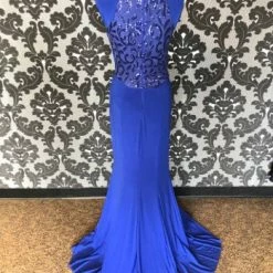 Something Blue Miss Kim 1825 Formal Poly Spandex Royal Blue Size L FORMAL/MOTHER'S DRESSES