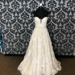 Something Blue Justin Alexander JOURNEY 8921 Women's Wedding Dress Lace/Beading Size 8