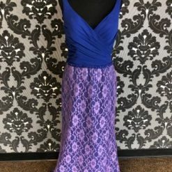 Something Blue FORMAL/MOTHER'S DRESSES Mon Cheri 116668 Women's Formal Lace Royal Size 10 Floor