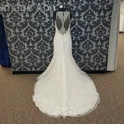 Something Blue Stella York 6435 Wedding Dress Lace Ivory/Moscato AS IS LARGE HOLES IN HIPS 11 Something Blue Stella York 6435 Wedding Dress Lace Ivory/Moscato AS IS LARGE HOLES IN HIPS