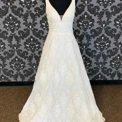 Something Blue Justin Alexander JOSETTE 88016 Women's Wedding Dress Lace Ivory Size 12 WEDDING DRESSES