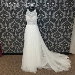 Something Blue Stella York 6971ZZ Women's Wedding Dress Embroidered Lace Ivory