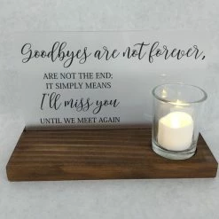 Something Blue Sign Size 4pc Wood/Glass Brown/Black SIGNS