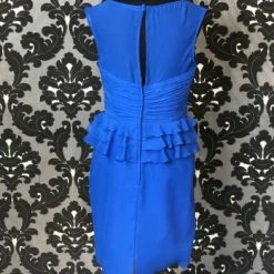Something Blue FORMAL/MOTHER'S DRESSES Serena London 20183 Women's Cake Stand Chiffon Royal Blue Size 10