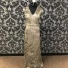 Something Blue FORMAL/MOTHER'S DRESSES Tadashi Shoii Women Formal Lace/Sequin Gold/Gray Size 14