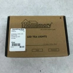 Something Blue Homemory Votive LED Bright White Size 12ct CANDLES